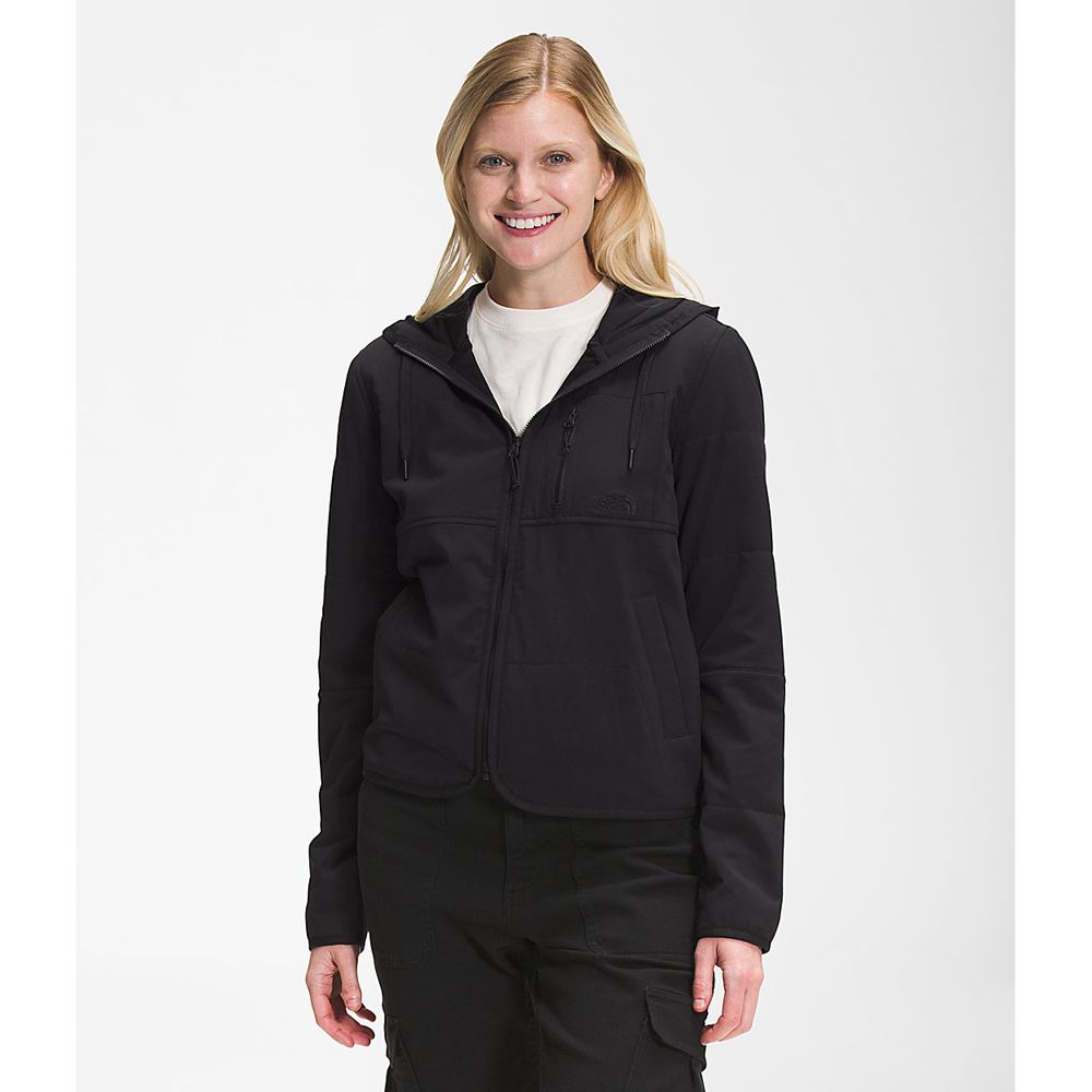 The North Face Sweatshirts Womens Australia - The North Face Mountain Hoodie Black Mountain (ZYB-938